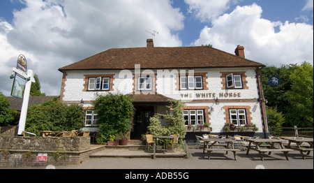 Pub The White Horse - Hascombe - Surrey - UK Stock Photo - Alamy