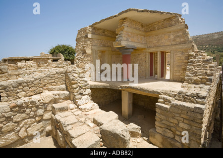 A section of the South Propylaeum at the Minoan excavation site of Knossos / Crete / Greece Stock Photo