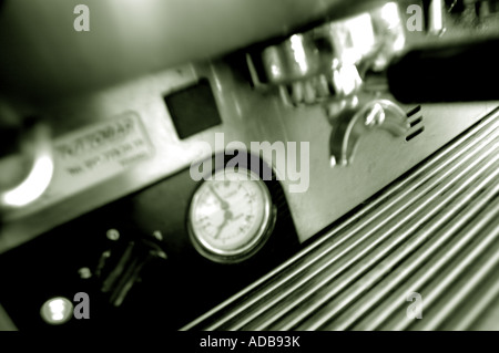 Italian coffee machine used to make espresso and cappucino Stock Photo