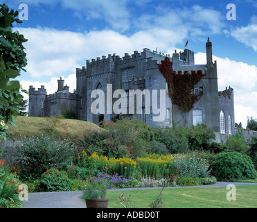 birr castle  demense, gardens, birr, county offaly, earl of rosse family in ireland landscape surrounded by gardens and flowers, Stock Photo