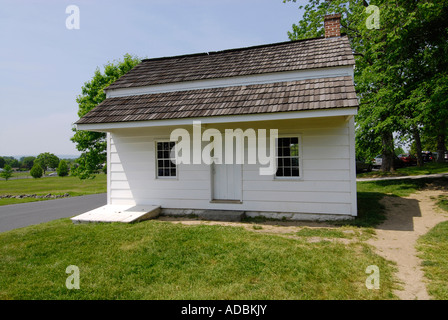 Historic Brian Barn and house on the Battlefield at the Gettysburg National Battlefield Park and Cemetery Pennsylvania PA Stock Photo