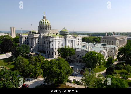 The State Capitol Building at Harrisburg Pennsylvania PA Stock Photo