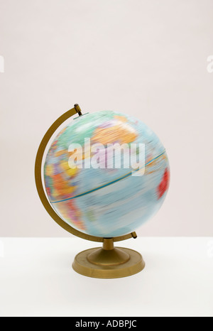 A Spinning Globe Stock Photo