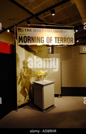 Terror Terrorist in America on display at the Gerald R Ford Presidential Museum Grand Rapids Michigan MI Stock Photo