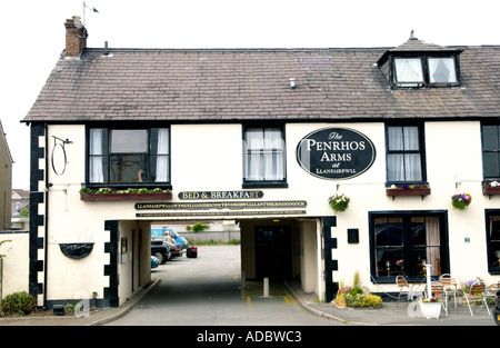 The Penrhos Arms pub at Llanfair PG Anglesey North Wales UK Stock Photo