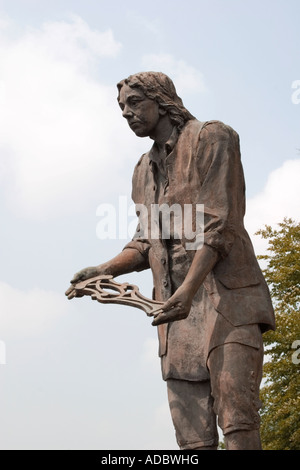 Thomas Chippendale Statue Otley Leeds West Yorkshire Stock Photo