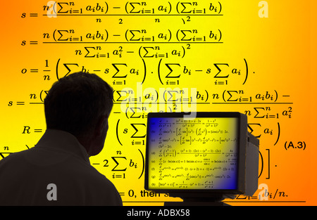 studying math symbol teacher chart class alamy