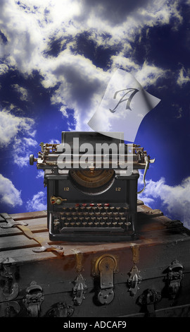 Typewriter In The Sky Stock Photo