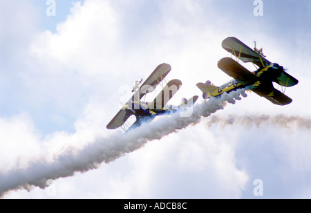 Utterly Butterly Wingwalkers Wessex Air Pageant West Woodlands Frome Somerset Stock Photo