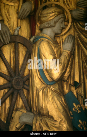 St Martin Of Tours Church Epsom  St Mary Magdalene & St Joan Of Arc Stock Photo