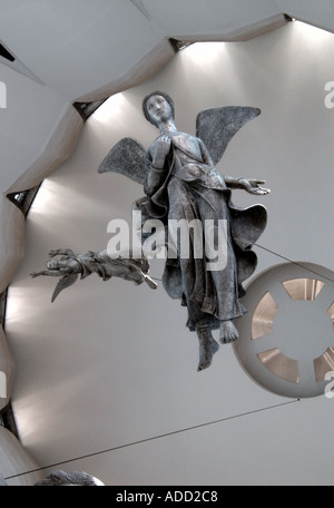 The Angels Descending by Alfredo Ceschiatti in Brasilias Metropolitan Cathedral Stock Photo