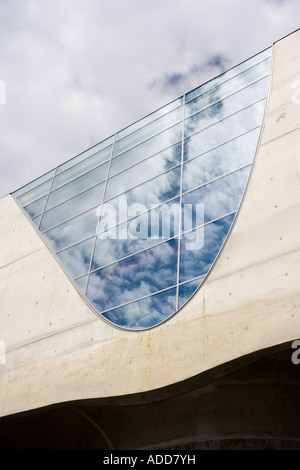 exterior view of the Phaeno science center in Wolfsburg by architect Zaha Hadid Stock Photo