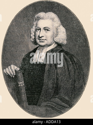 Charles Wesley, 1707 - 1788. English leader of the Methodist movement, clergyman, poet and hymn writer. Stock Photo