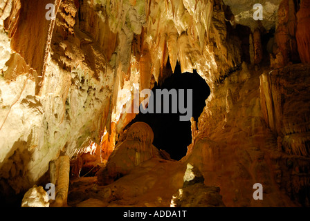 Postojna caves in town of Postojna Slovenia Stock Photo