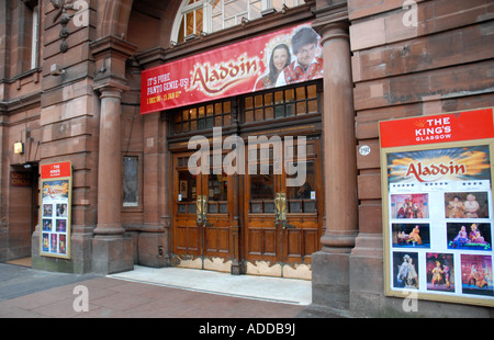 Entrance Doors To The Historic Kings Theatre Showing Pantomime 'Aladdin ...