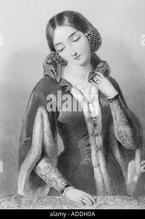 Anne of Bohemia, 1366 - 1394.  Queen of King Richard II of England Stock Photo