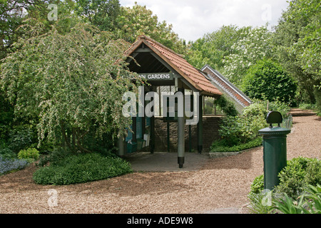 Entrance to Highdown Gardens, Worthing, West Sussex Stock Photo