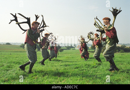 The Horn Dance in Abbot s Bromley Staffordshire UK. Stock Photo