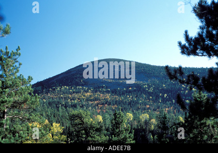 These mountains and ridges are the tail end of the Appalachian Mountains which start in the United States and end in Canada Stock Photo