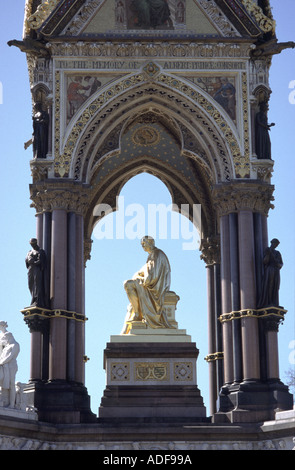 Prince Albert memorial in London England Stock Photo
