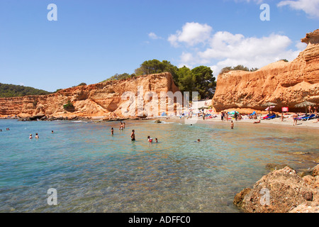 Beach Es Bol Nou on Ibiza Stock Photo - Alamy