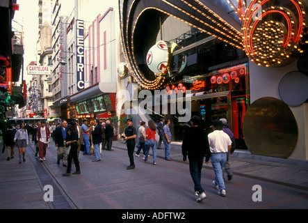 people, tourists, Calle Lavalle, Buenos Aires, Buenos Aires Province, Argentina, South America Stock Photo