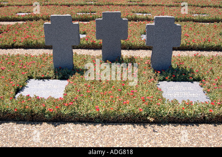 War cemetery of the german soldiers Maleme Crete greece Stock Photo