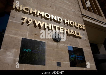 79 Richmond house department of works and pensions, and department of health london england uk europe Stock Photo