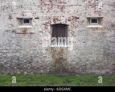 Windows in Old Fort Stock Photo