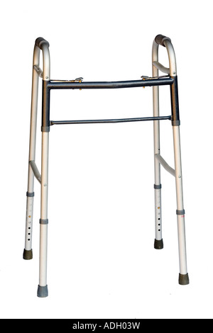 Still life of a handicap aluminum walker Stock Photo