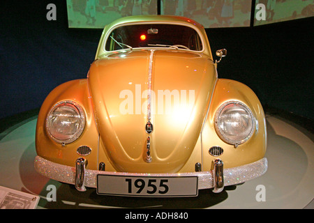 Germany Wolfsburg Autostadt car city of Volkswagen AG VW Beetle 1955  Stock Photo