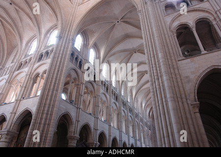 Interior of the Cathedral Notre Dame (Laon-Picardy-France) Stock Photo