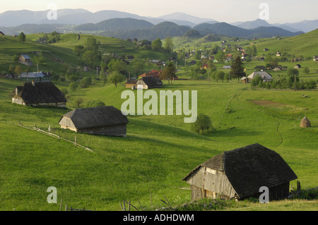 Transylvanian village of Sirnea, near Bran, Transylvania, Romania Stock Photo