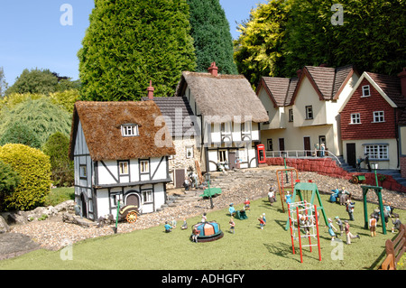 Bekonscot Model Village and Railway the world's oldest model village Located in Beaconsfield Bucks Buckinghamshire UK England Stock Photo