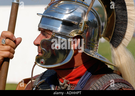 Roman re enactor of The Ermine Street Guard at English Heritage Festival of History Kelmarsh Hall Northamptonshire UK 2007 Stock Photo