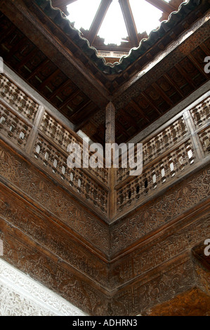 Ben Youssef Medersa Koranic school Maghreb Marrakech Morocco Stock Photo