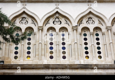 Windows of Greek orthodox cathedral of Agia Napa Stock Photo