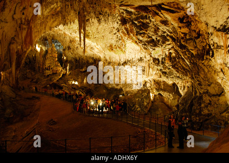 Postojna caves in town of Postojna Slovenia Stock Photo