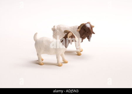 Miniature farmyard animals Stock Photo