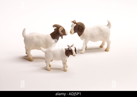 Miniature farmyard animals Stock Photo