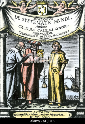 Title page for: Philip van Lansberge, Opera Omnia. Middelburg: 1663. Title  page for a book about astronomy with images of famous astronomers:  Aristarchus Samius, Ptolemeus, Rex Alfonsus, Tycho Brahe, AlbategNius,  Nicolaas Coopernicus