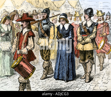 The Quaker Mary Dyer led to execution on Boston Common, June 1, 1660 ...