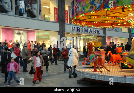 Last Minute Christmas Shopping at Primark, Sauchiehall Centre, Glasgow. Scotland. December Stock Photo