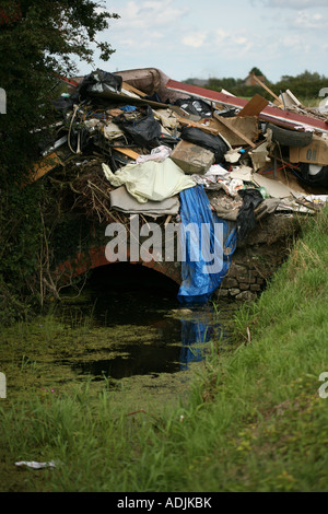 Flytipping is the illegal dumping of waste here rubbish is dumped on by ...