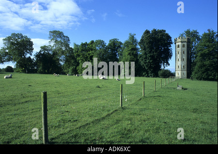 Site of Battle of Evesham and Leicester Tower, Worcestershire, England, UK Stock Photo