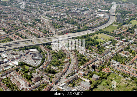 aerial view of the A406 North Circular Road at Neasden Lane, North ...