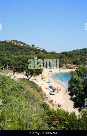 Idyllic beach near Olympiada in Chalcidice in Greece Stock Photo - Alamy