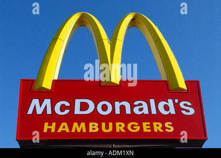 McDonald's Hamburgers sign Stock Photo - Alamy