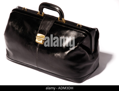Black Doctors bag. Picture by Paddy McGuinness paddymcguinness Stock Photo