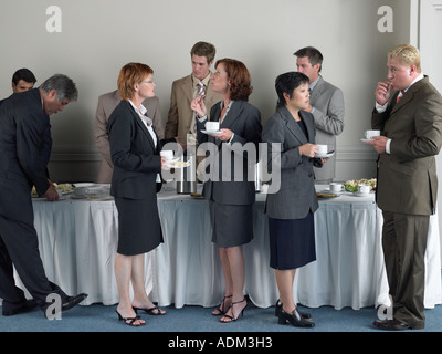 Office workers having a coffee break Stock Photo